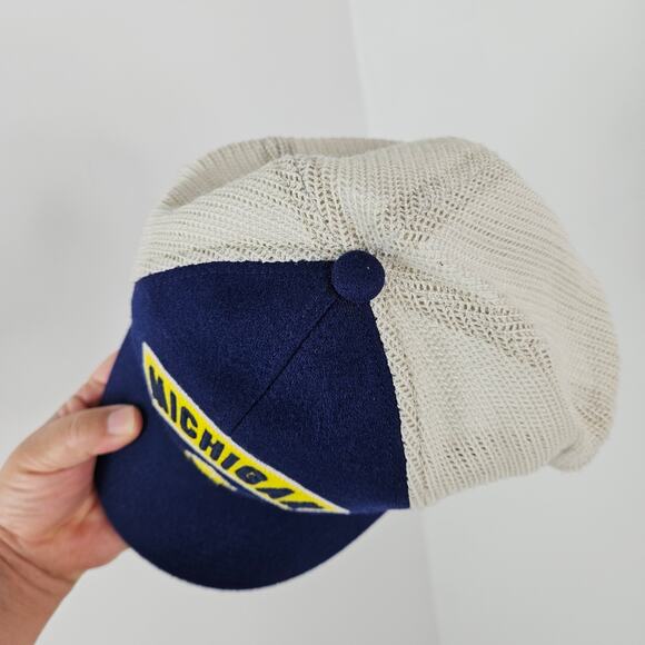 Mitchell & Ness Michigan Wolverines Meshback Fitted Cap Hat | L - XL - Picture 6 of 13